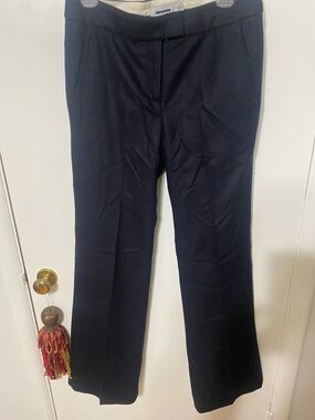 Coach Navy Wide-Leg Trousers
